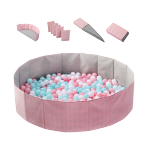 Piscina montessori 130 cm plegable rosa Brincos