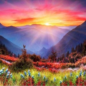 Amanecer en las montañas