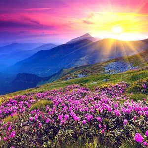 Amanecer en la montaña