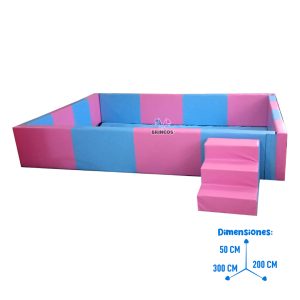 Piscina rectangular – natural 3*2 metros.