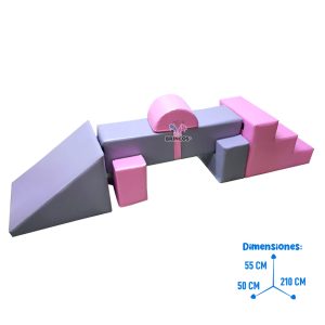 Equilibrio obstàculo rosado Brincos