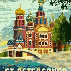 Póster de viaje San Petersburgo