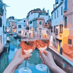 Aperitivo junto al canal