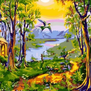 Río a través del bosque