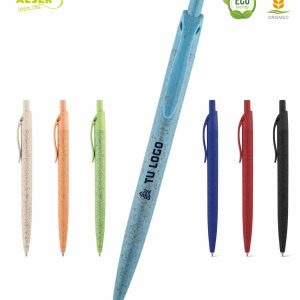 Boligrafo fibra de trigo personalizado