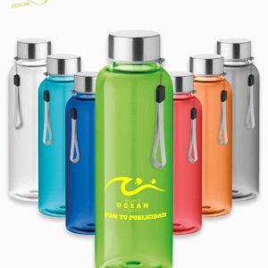 Botella de plastico reutilizable