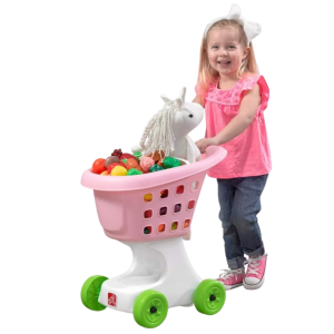 Carrito de compras rosado – STEP 2