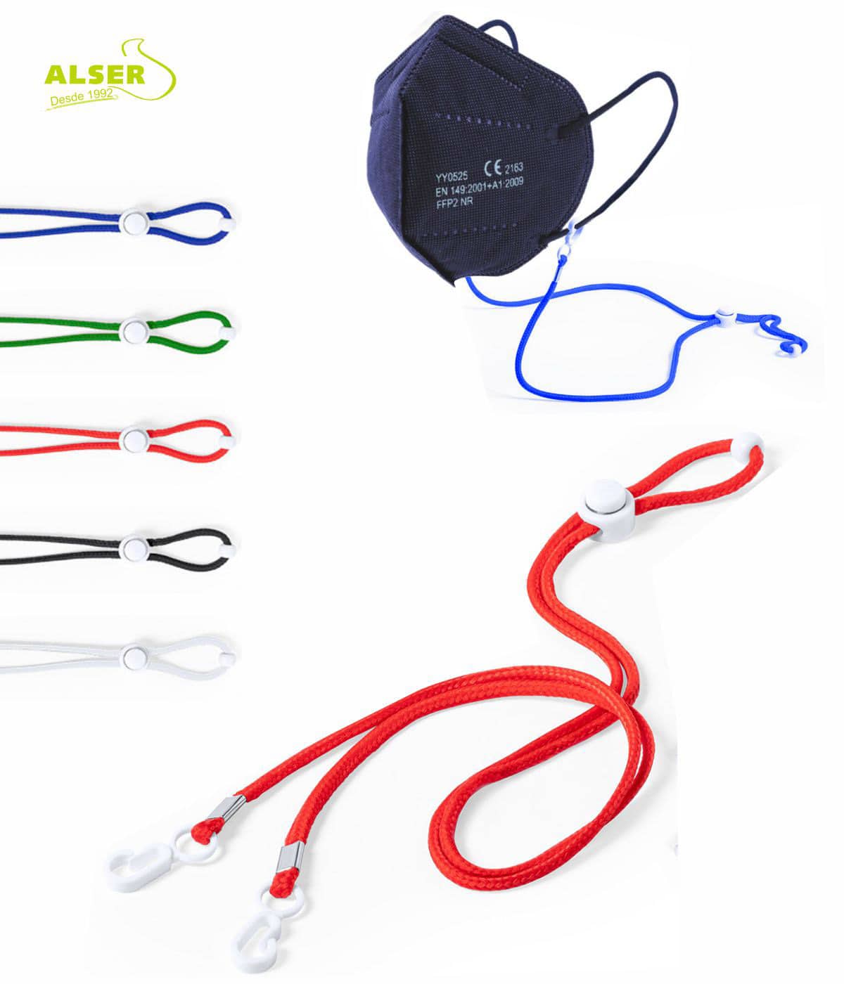 Cordón cuelga mascarillas