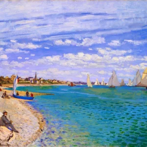 Regattas en Sainte -adresse - Monet