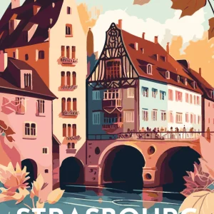 Póster de viaje Estrasburgo
