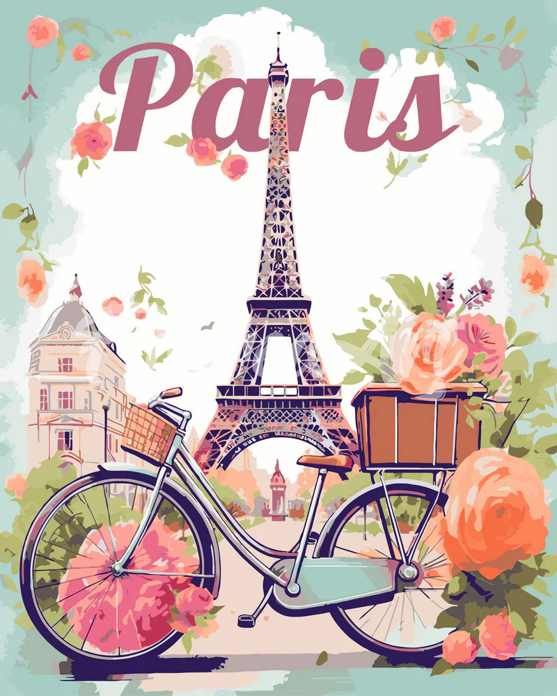 Póster de Viaje París en Flor - Imagen 2
