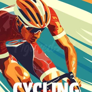 Póster Deportivo de Ciclismo