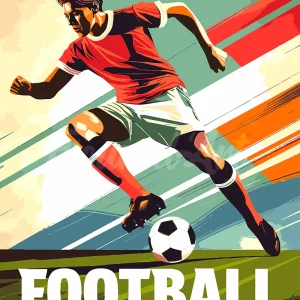 Póster Deportivo de Fútbol