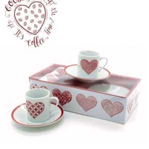 Juego de tazas San Valentín