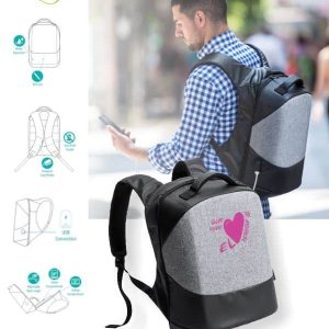 Mochila con Bolsillo en la Espalda