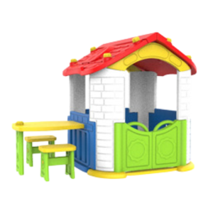 Casa ensueño con mesita picnic – multicolor