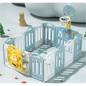 Corral pingüino – 12 piezas (celeste)