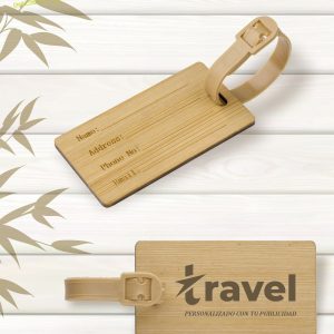 Identificador maletas bambú