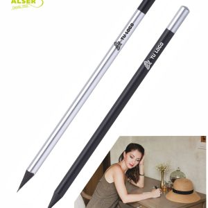 Lapiceros negro y plata