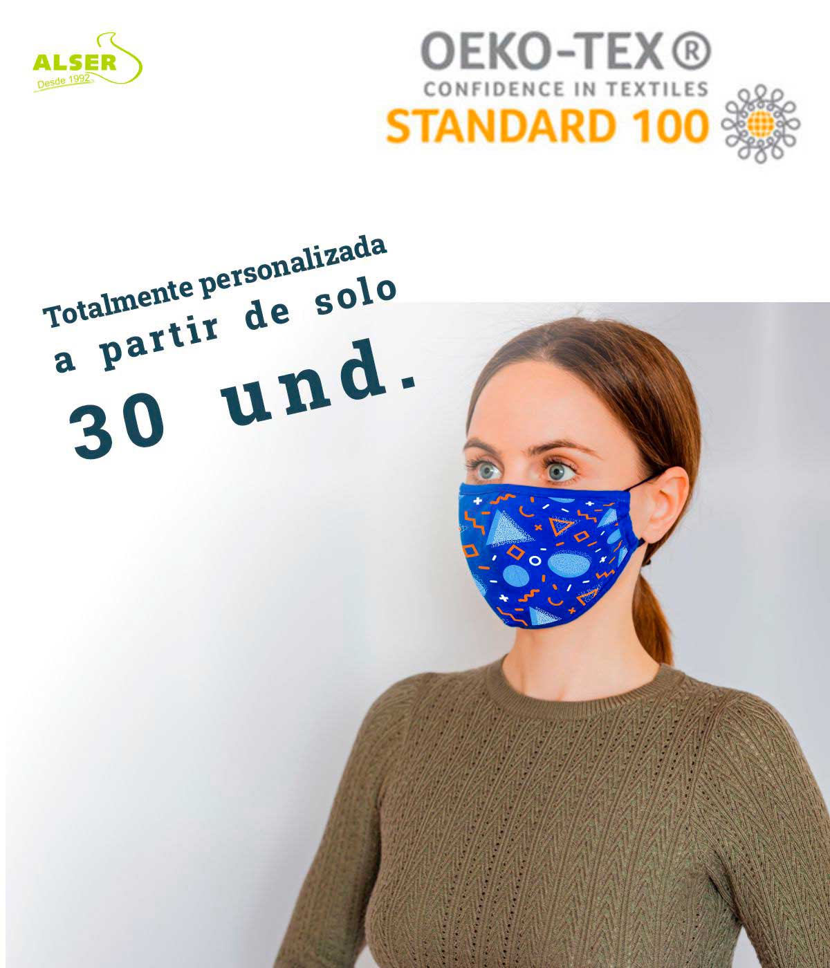 Mascarilla de tela personalizable - Imagen 4