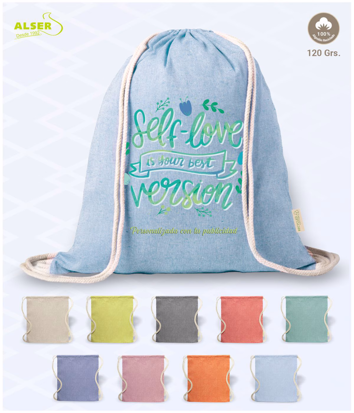 Mochila algodon reciclado