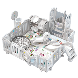 Corral multijuegos pingüino 186*192 – gris