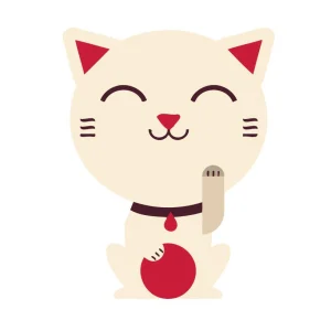 Pintar por números niños - Gato rojo