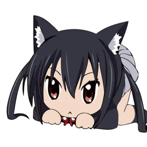 Pintar por números niños - Niña de orejas de gato