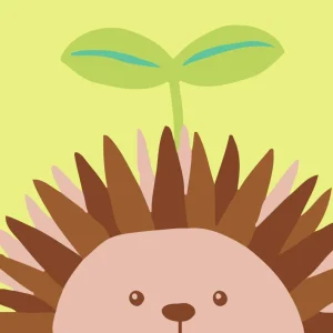 Pintar por números niños - Erizo