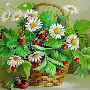 Margaritas Y Flores En Pequeña Cereza