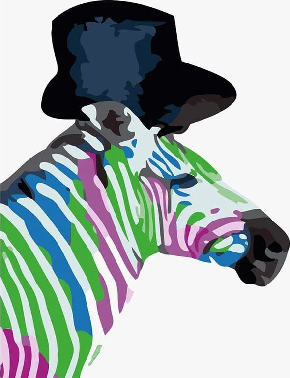 Zebra Coloreada - Imagen 2