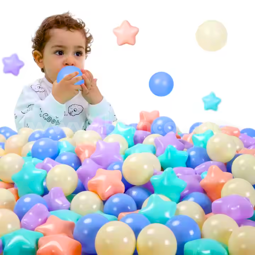 Pelotitas de piscina (diseño estrella) – 500 unidades - Imagen 3