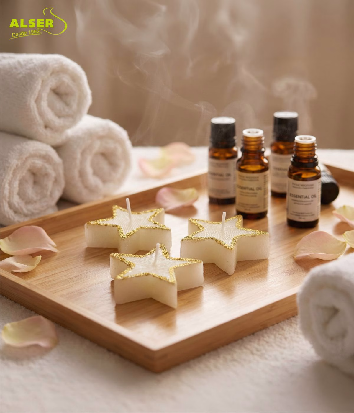 Velas en forma de estrella